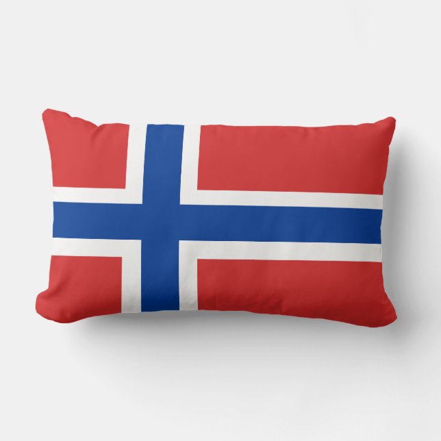 Almofada Lombar Noruega/acento norueguês bandeira de Norge (nenhum (Frente)