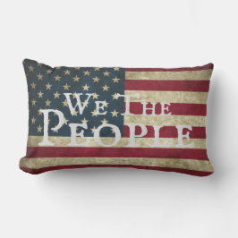 Almofada Lombar Nós Povo Grunge Bandeira Americana 