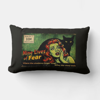 Almofada Lombar Nove Vidas de Medo – Edição Nº 1 Retro Horror Pôst