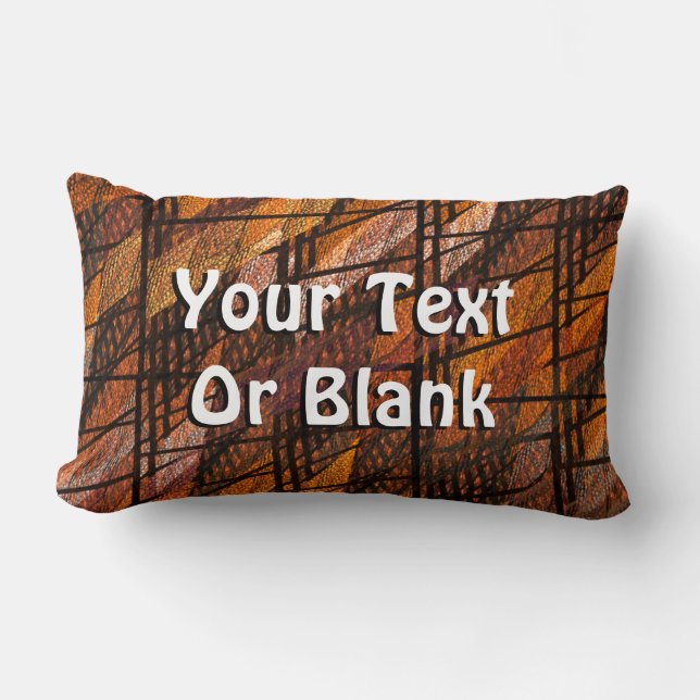 Almofada Lombar Número de Tecido Abstrato 1 (Frente)