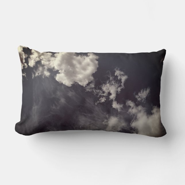 Almofada Lombar Nuvens metálicas estretadas (Frente)