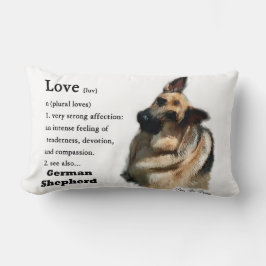 Almofada Lombar O Amor É Presente De German shepherd