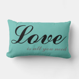 Almofada Lombar O amor é tudo o que você precisa de Cushion Blue