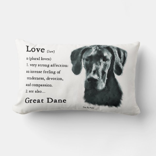 Almofada Lombar O Amor É Um Grande Dane Difs (Frente)