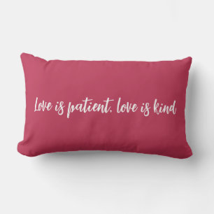 Almofada Lombar O amor paciente é magenta