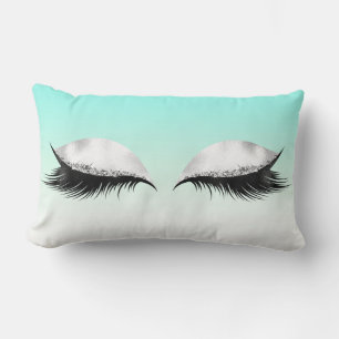 Almofada Lombar O brilho Eyes o Pastel Ombre de turquesa dos