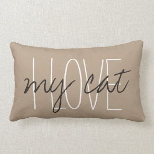 Almofada Lombar O CHIQUE PILLOW_ " EU AMO… meu gato "