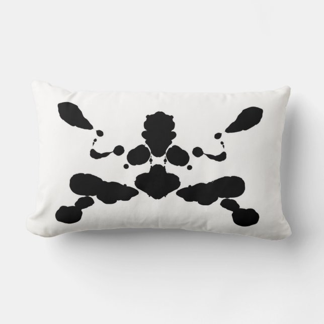 Almofada Lombar o conselho de teste psicológico abstrato Rorschach (Frente)