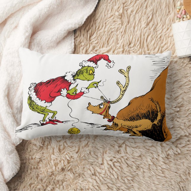 Almofada Lombar O Grinch Prepara o Max, a Rena (Cobertor)