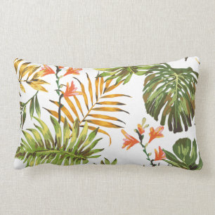 Almofada Lombar O hibiscus tropical floresce o travesseiro