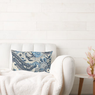 Almofada Lombar O Home Studio Indigo Bloom