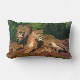Almofada Lombar O leão em casa (com leões e leões)
