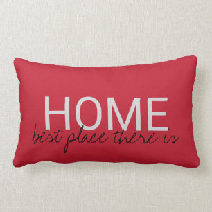 Almofada Lombar O melhor lugar HOME vermelho rústico moderno lá