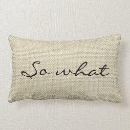 Almofada Lombar "O que" Personalizado Linen