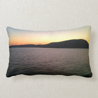 Almofada Lombar O Rio Hudson/coxim moderno do lance das listras