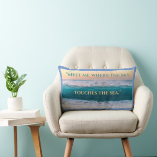 Almofada Lombar O Travesseiro decorativo "Céu Encontra o Mar"