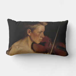 Almofada Lombar O violinista (músico masculino) (por Pekka Halonen