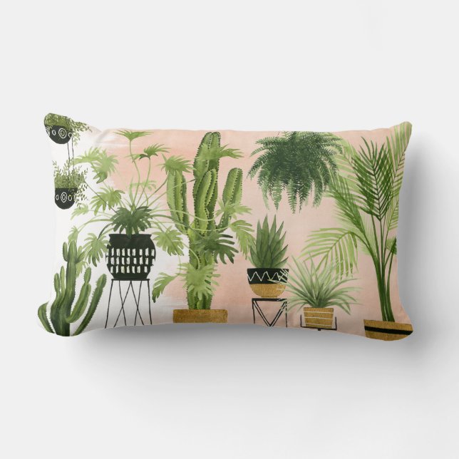 Almofada Lombar Oásis Interior | Incubação de plantas (Frente)