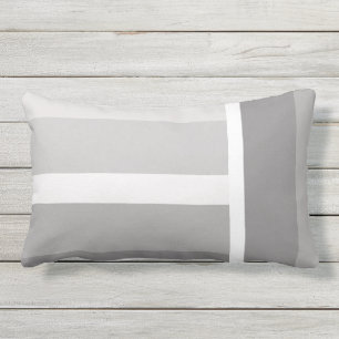 Almofada Lombar Obscuridade clara moderna - o branco cinzento