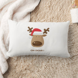 Almofada Lombar Oh Dear Funny Reindeer Christmas for mom