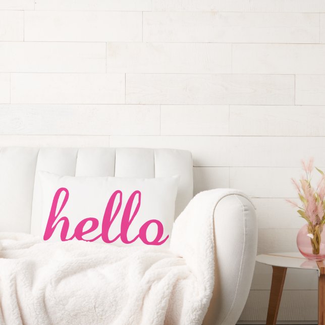 Almofada Lombar Olá, Bonitos presentes de saudação. (Sofá)