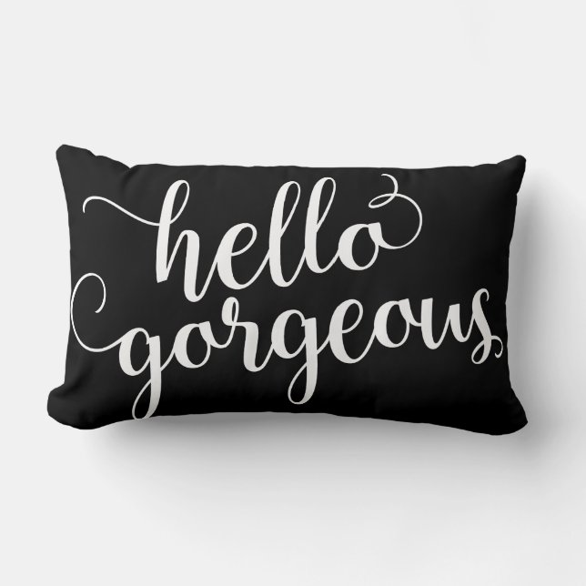 Almofada Lombar Olá! lindo (Frente)