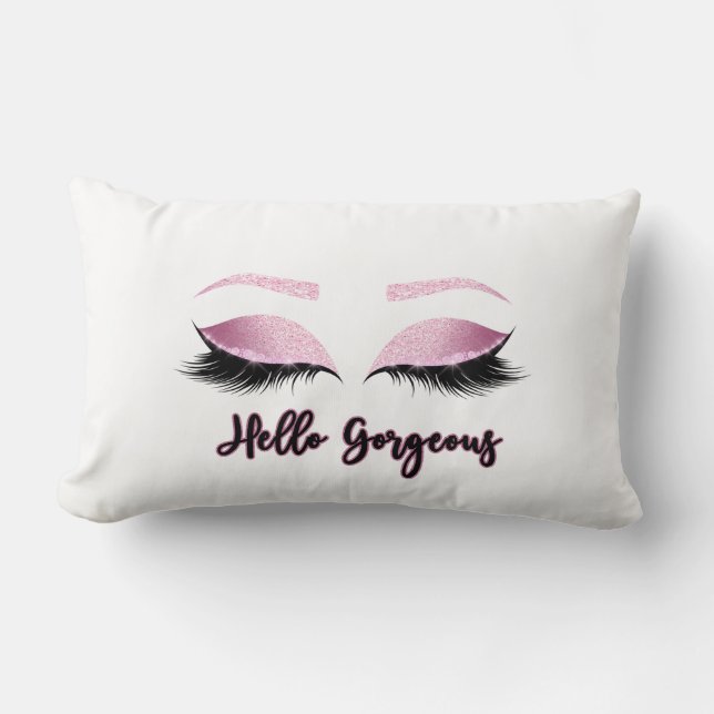 Almofada Lombar Olá! travesseiro lombar lindo em acentos (Frente)