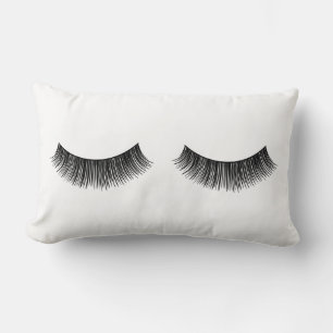 Almofada Lombar Olhais Pretos em Branco