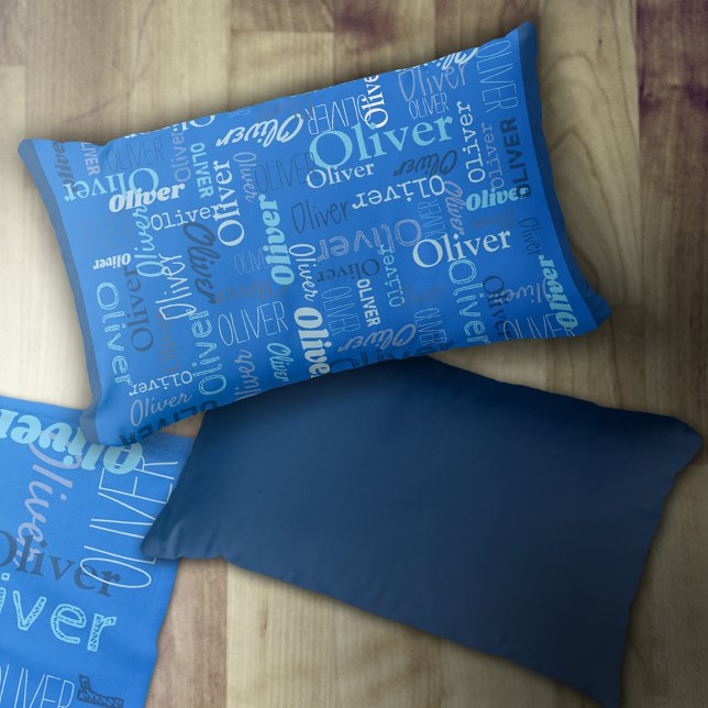 Almofada Lombar Oliver personalizou tons de azul (Criador carregado)