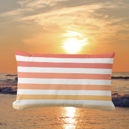 Almofada Lombar Ombre Beach Sunrise Laranja e amarelo brilho