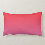 Almofada Lombar "Ombre vermelho e cor-de-rosa"<br><div class="desc">"Travesseiro lombar de Ombre vermelho e cor-de-rosa"</div>