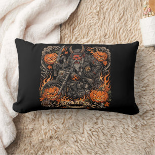 Almofada Lombar Oni Samurai Motociclista Halloween 