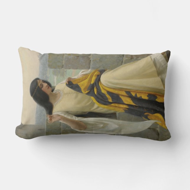 Almofada Lombar Ordenando o Sinalizador Padrão (Mulher Medieval) (Frente)