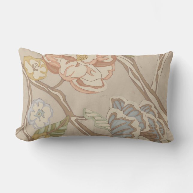 Almofada Lombar Organza Decrativa Chintz Floral Design (Frente)