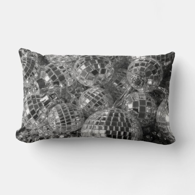 Almofada Lombar Ornamentos de Bola Disco (Frente)