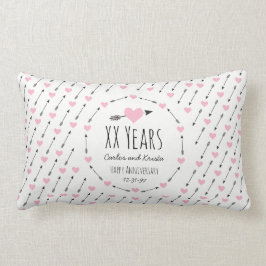 Almofada Lombar Os corações e as setas personalizaram o