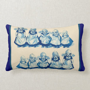 Almofada Lombar Os Dutch do vintage projetam, 1905 meninas