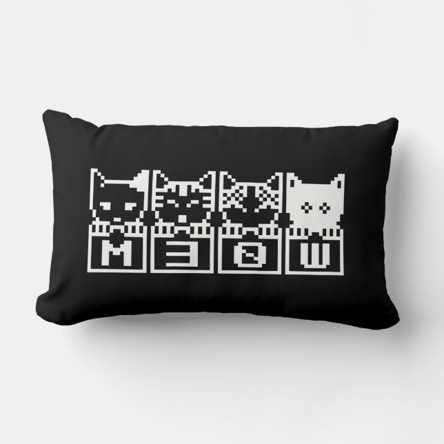 ALMOFADA LOMBAR OS GATOS DE 8 BITS M30W (Frente)