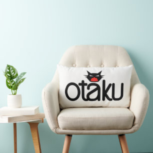 Almofada Lombar Otaku Cat Funny Slogan