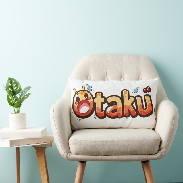 Almofada Lombar Otaku Funny Text (Cadeira)