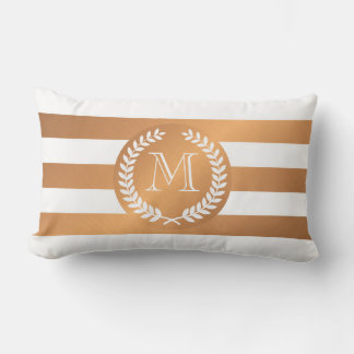 Almofada Lombar Ouro Laurel Wreath Monograma
