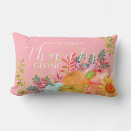 Almofada Lombar Outono - Ação de Graças Rosa