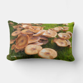 Almofada Lombar outono das Colônias de Cogumelo no gramado