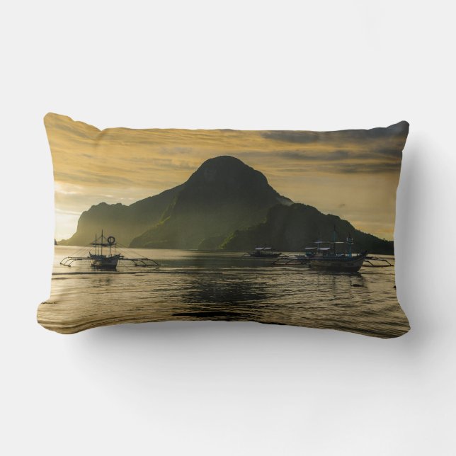 Almofada Lombar Outrigger ao pôr do sol (Frente)