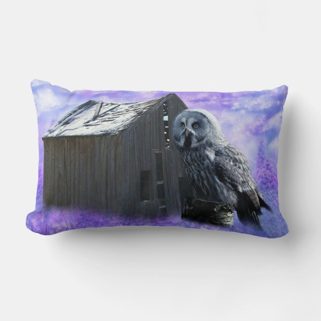 Almofada Lombar Owl Barn Shed (Frente)