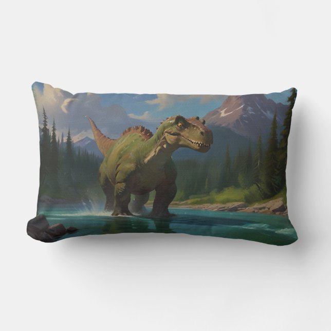 Almofada Lombar Paddling Brontossaurus e Riqueza (Frente)