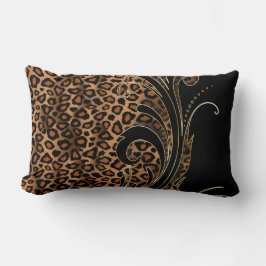 Almofada Lombar Padrão Animal Leopard Rico Exótico