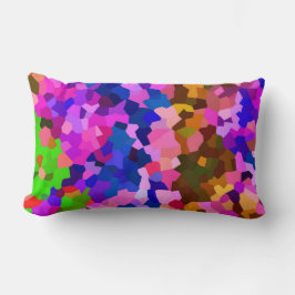 Almofada Lombar Padrão de Abstrato Cristal Iridescente