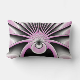 Almofada Lombar Padrão de Arte Fractal Moderno Abstrato