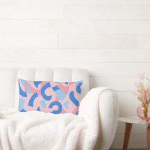 Padrão de Doodle Rosa e Azul